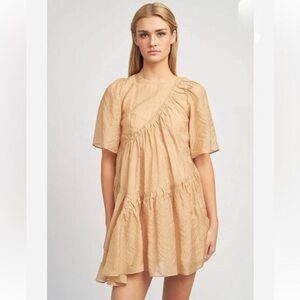 Anthropologie Tan Dress